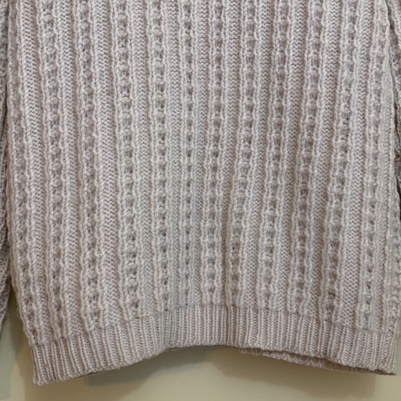 Gaeltarra | Cream New Wool Irish Fisherman Full Zip Collared Cardigan Sweater M - Picture 15 of 17